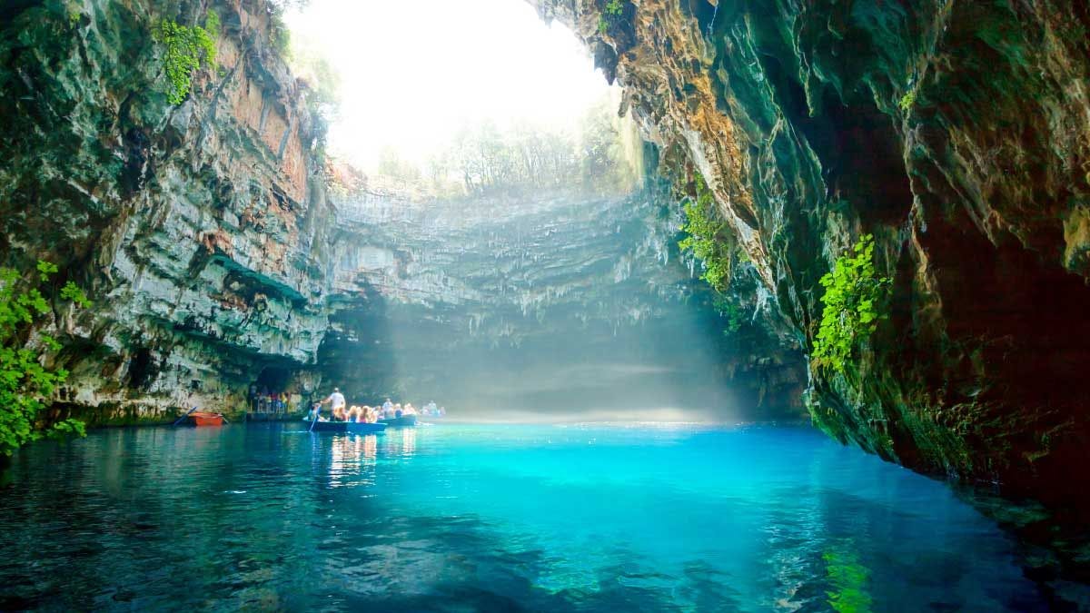 Melissani Cave in Greece
