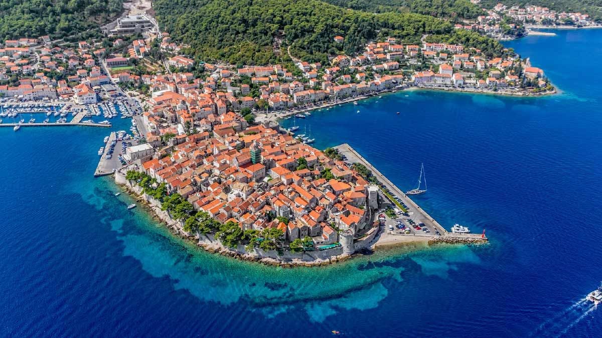 Korcula Old Town in Croatia