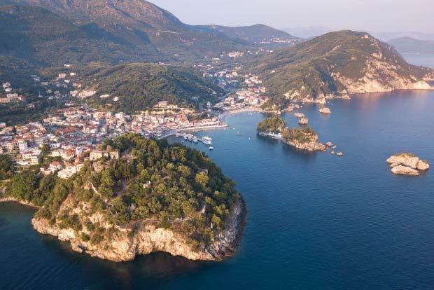 Parga fortress in Greece