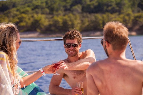 Visit Croatia for sailing fun - Sun and drinks on the deck
