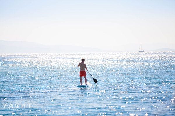 Sailing in Greece - Paddleboard fun