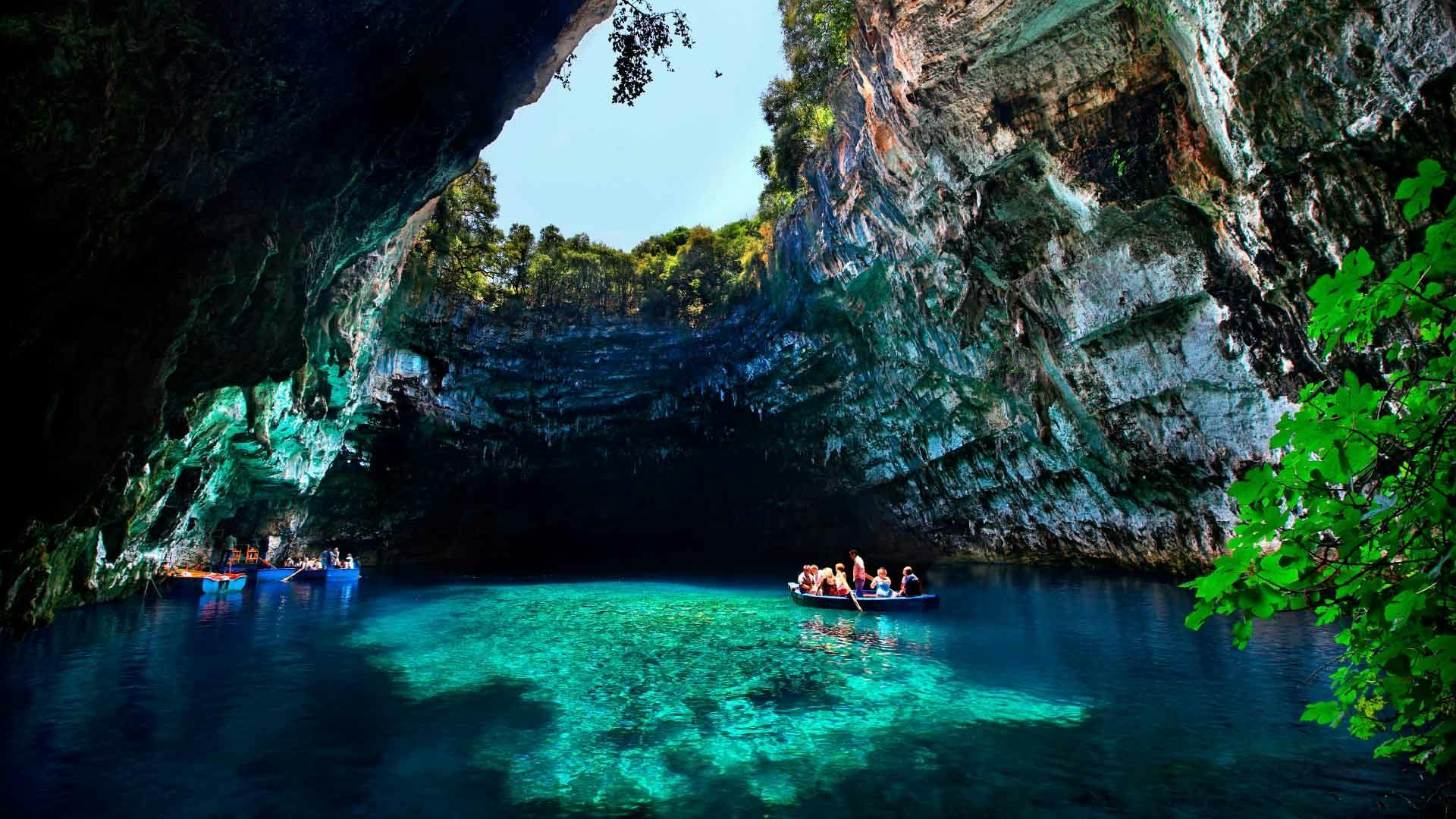 Melissani Caves in Kefalonia