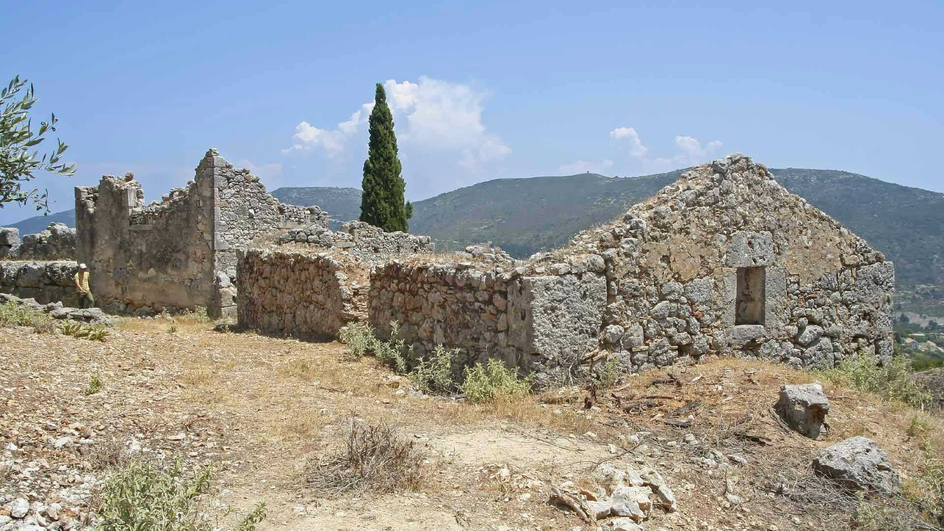 The ancient ruins at The School of Homer