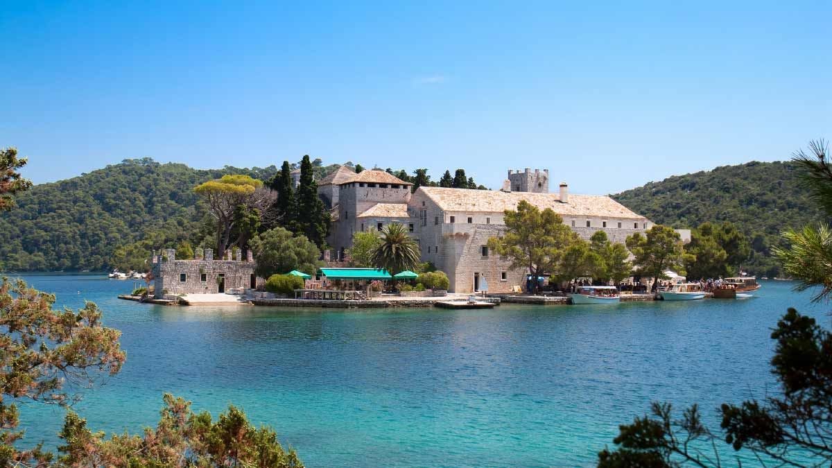 St Mary's Island in Mljet National Park
