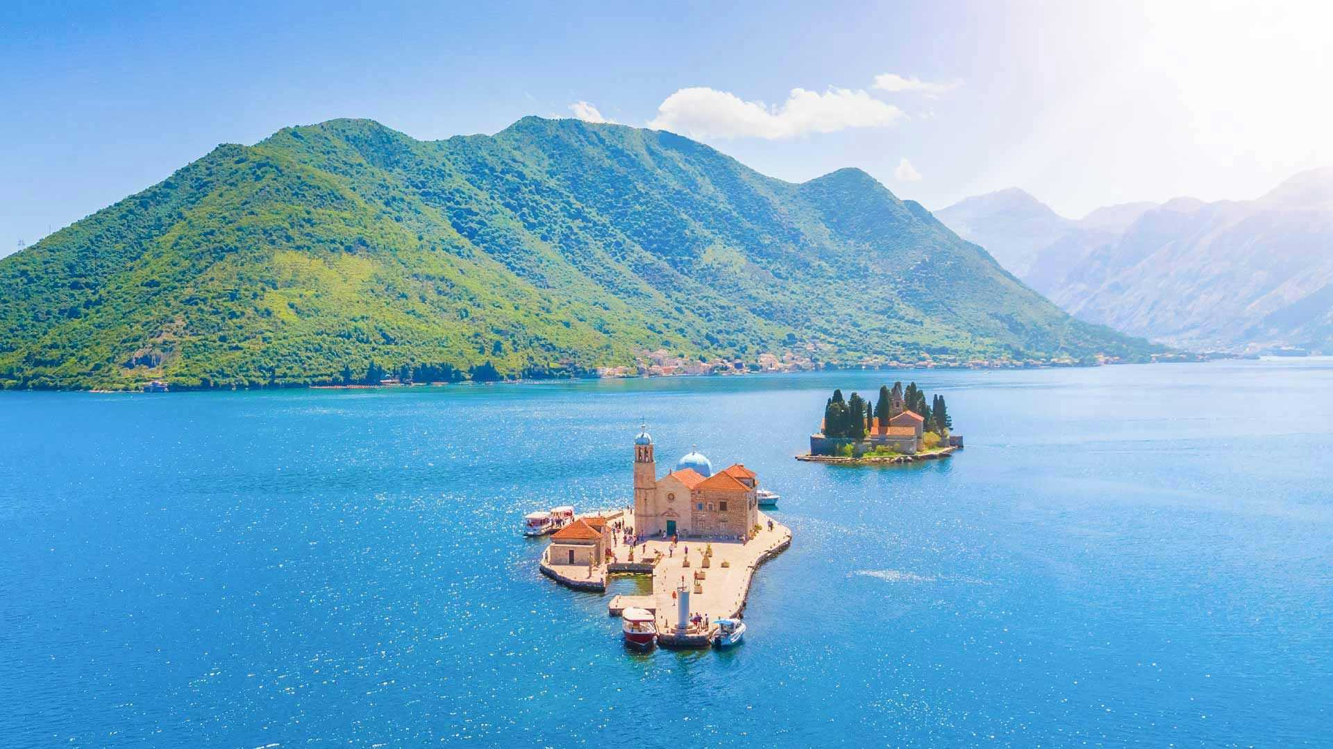 Our lady of the rocks in Montenegro