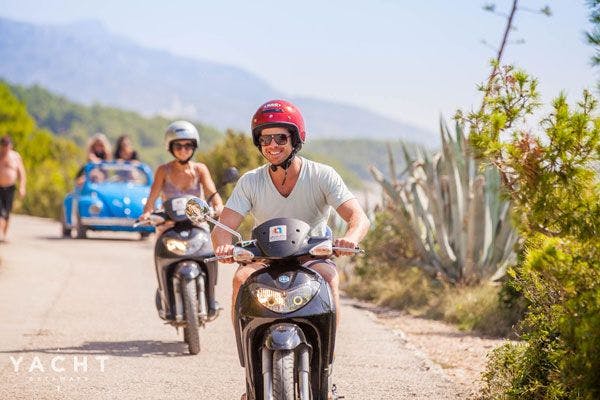 Greek sailing holiday activities - Hiring bikes, mopeds and more