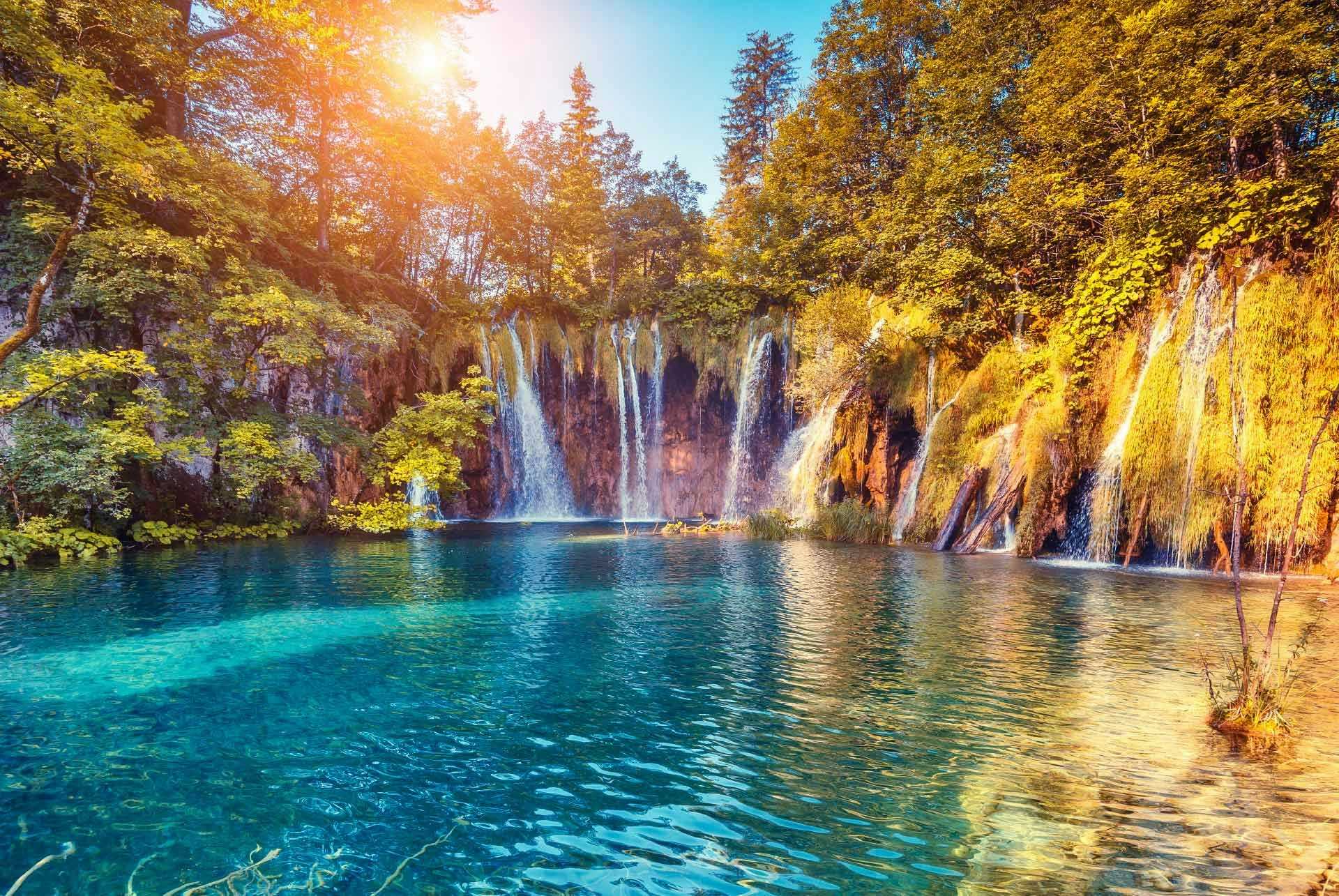 Krka National Park waterfalls in Croatia