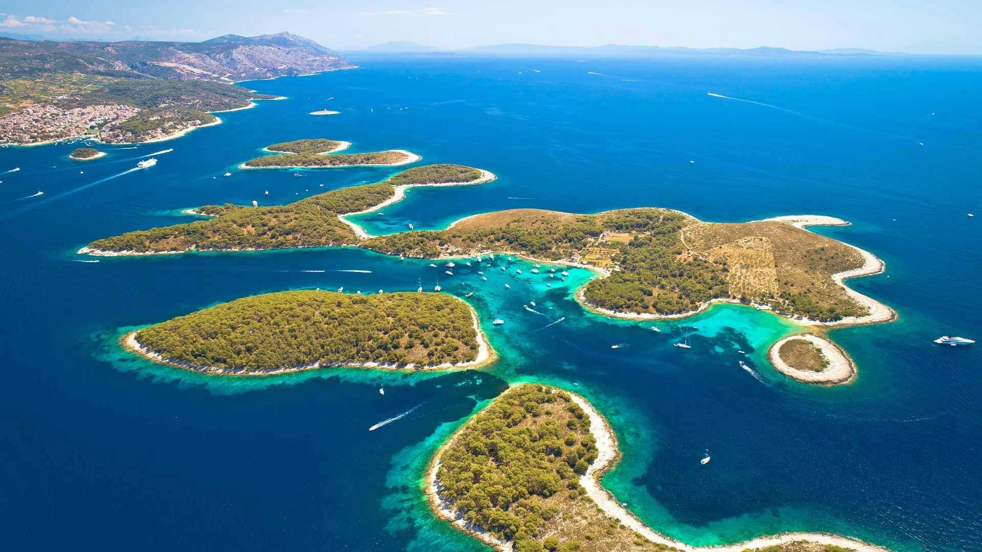 The Pakleni Islands in Croatia